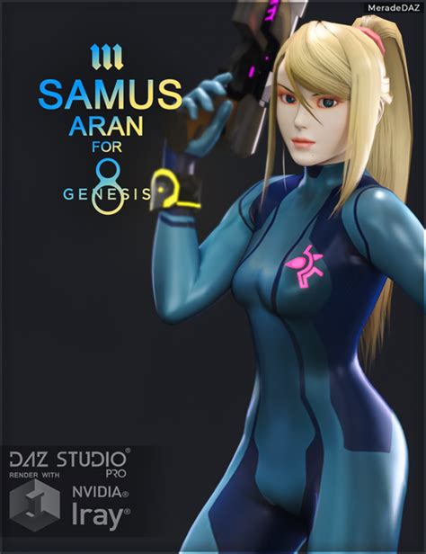 samus aran for genesis 8 and 8 1 female daz3d and poses stuffs