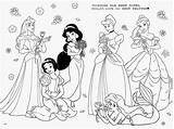 Coloring Pages Pdf Princess Disney Princesses Getcolorings Printable Color Princ sketch template