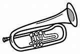 Trumpet Drawing Paintingvalley Drawings Small sketch template