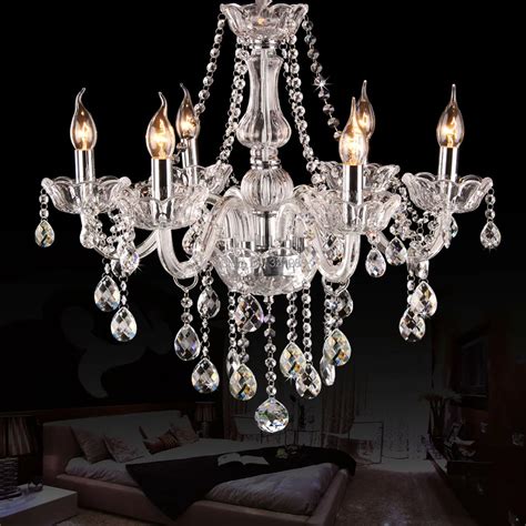 arms  crystal chandelier european candle crystal chandeliers bedroom living room modern