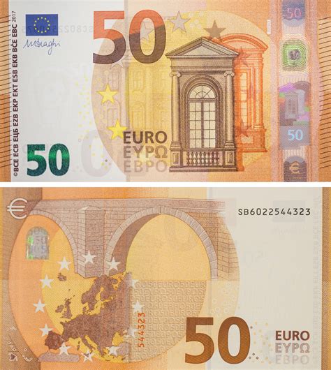 ueberarbeitete banknote  sieht der neue  euro schein aus