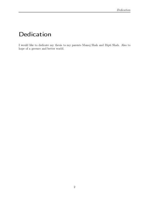 dissertation dedication sample dedication  acknowledgements