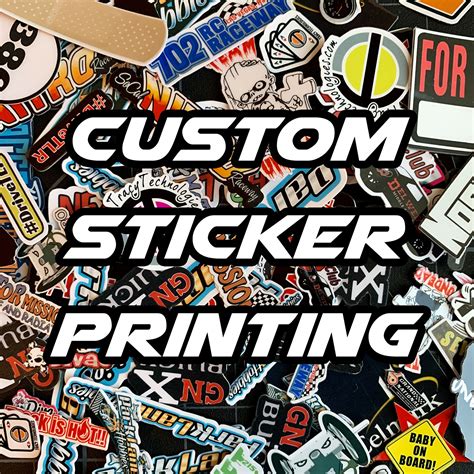 full color sticker printing rc swag stickers  shirts hoodies rc