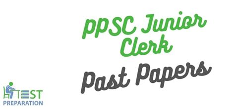 ppsc junior clerk  papers   test preparation