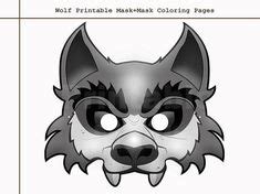 listing     patterns full mask unique  wolf printable