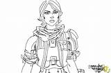 Borderlands Coloring Pages Athena Template sketch template