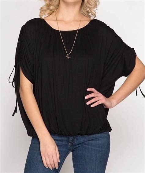 bubble top  shoulder drawstrings tops drawstring fashion