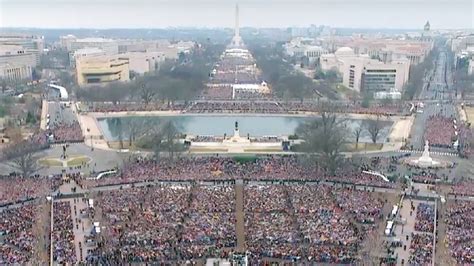 trump s inauguration vs obama s comparing the crowds the new york times