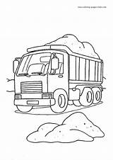 Coloring Pages Lorry Truck Transportation Printable Color Kids Trucks Sheet Cars Car Book sketch template