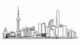 City Outline Drawing Sketch Animation Hand Shanghai Hong Kong Drawn Down 4k Frankfurt Town Stock Build Clip Drawings sketch template