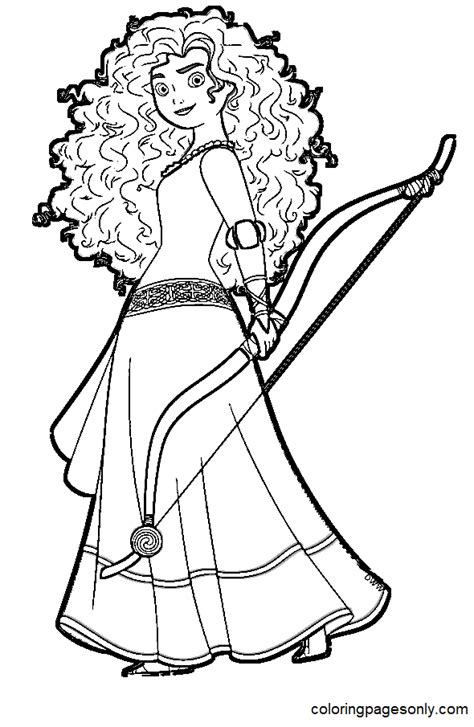 coloring pages  merida