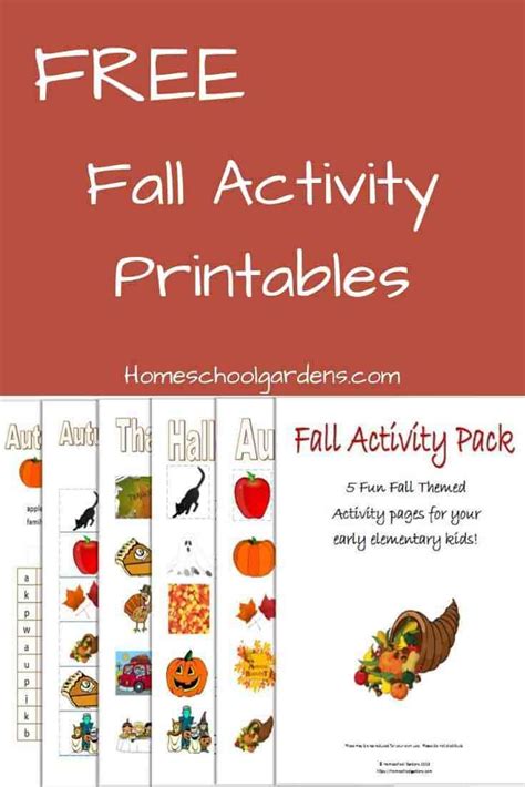 fall printable  kids autumn activities  kids fall