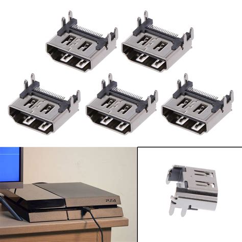 5pcs Replacement Display Hdmi Port Socket Jack Connector For