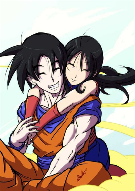 Goku And Chichi By Ossamu On Deviantart