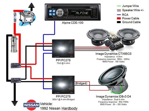 car amp installation diagram