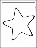 Star Coloring Pages Preschool Color Stars Printable Pdf Simple Colorwithfuzzy sketch template