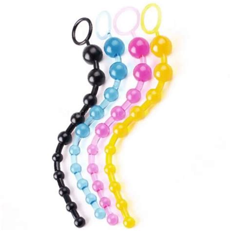 20pcs Lot New Comfortable Silicone Anal Plug Waterproof 10 Beads