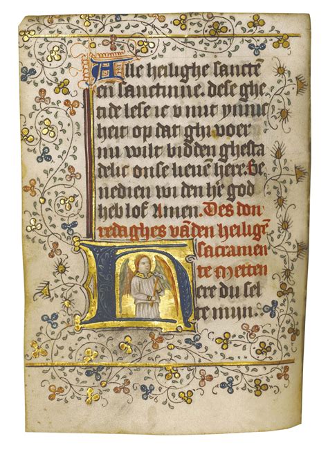 Book Of Hours In Dutch Illuminated Manuscript On Vellum Christie S
