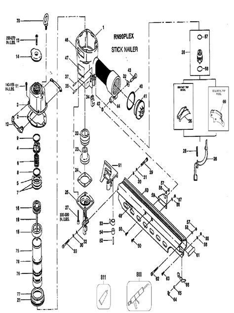 bostitch framing nailer parts diagram wiring diagram pictures