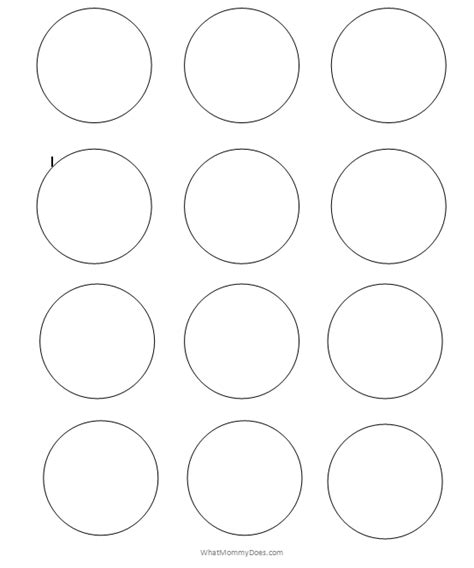printable circle templates large  small stencils template