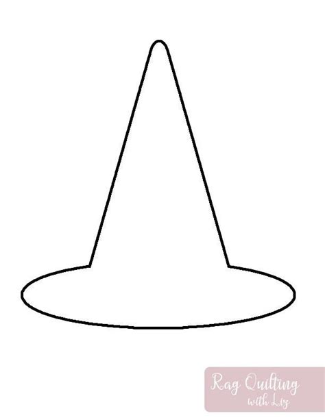 witches hat template printable printable world holiday