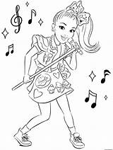 Jojo Siwa Coloring Pages Printable Easy Print Kids Sparly Outfits Star Singing Drawing Book sketch template