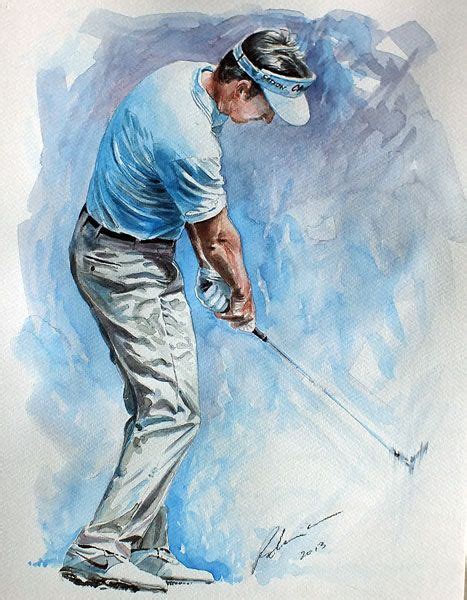 golf paintings  mark robinson golf art golf artwork golf painting