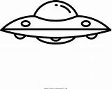 Ufo Coloring Clipart Object Flying Unidentified Transparent Pinclipart sketch template