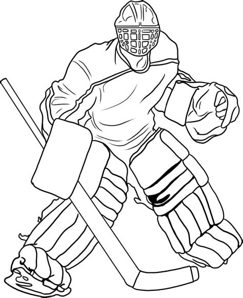 printable hockey coloring pages  kids