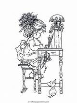 Coloring Pages Kay Sarah Holly Hobbie Homework Making Da Coloriage Printable Colorare Immagini Funnycoloring Stampare Dessin Pagine Original Imprimer Enfant sketch template