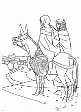 Mary Coloring Joseph Donkey Pages Bible Bethlehem Story Jesus Journey Sheet Egypt Color Cartoon Flight Colouring Into Lds Printable Kids sketch template