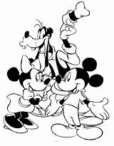 Mouse Mickey Coloring Pages Clubhouse Library Minnie Printable Clipart Goofy sketch template