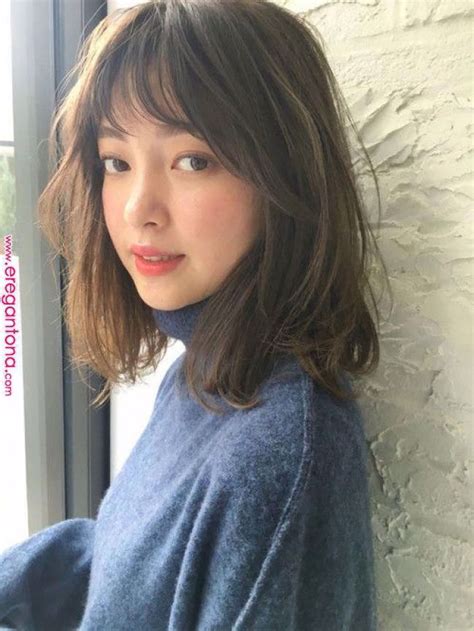 japanese hairstyle 2021 female wavy haircut