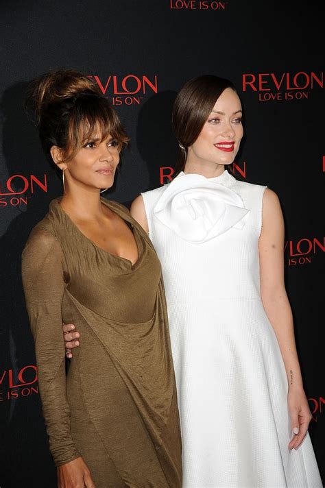 halle berry and olivia wilde at revlon event 2015