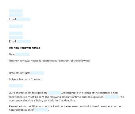 notice   renewal  contract word  template legalscrolls