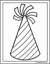 Hat Birthday Coloring Pages Drawing Party Happy Printable Stripes Drawings Tassel Pdf Paintingvalley Getdrawings Colorwithfuzzy Popular sketch template