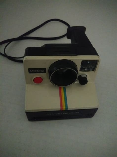 Vintage Sx 70 Polaroid Land Camera Rainbow Stripe