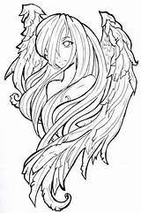 Ange Coloriage sketch template