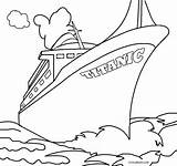 Titanic Bateau Cool2bkids Rms Britannique Transatlantique Coloringme Ausmalen Coloriages Bateaux Sinking Navio Pintar Schiff Vorlagen Visit Getcolorings sketch template