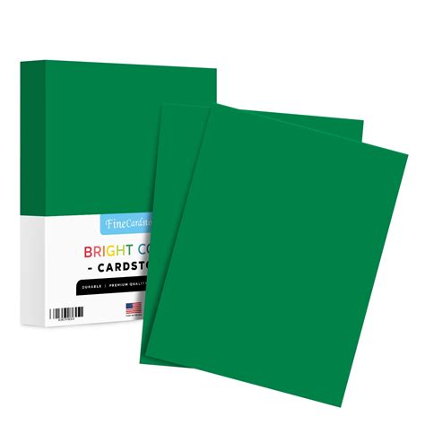 green premium colored card stock paper medium weight lb cardstock perfect  school