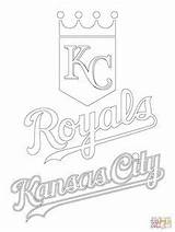Royals Coloring Kansas City Logo Pages Chiefs Printable Mlb Kc Baseball Drawing Atlanta Sport Royal Supercoloring Sheets Crafts Sports Print sketch template