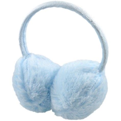 Headband Light Blue Fluffy Plush Ear Covers Winter Earmuffs For Women