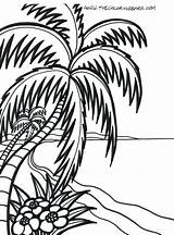 Coloring Pages Sunrise Getcolorings Beach Color Adults sketch template