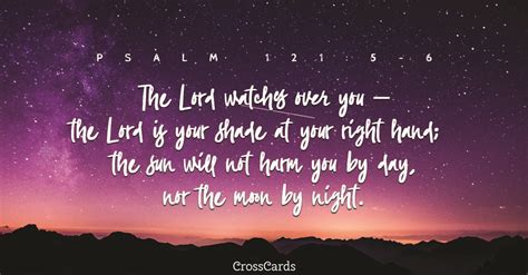 Your Daily Verse Psalm 121 5 6