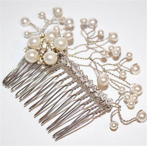 New Simply Pearl Bridal Hair Piece By Mabelicious Bridal