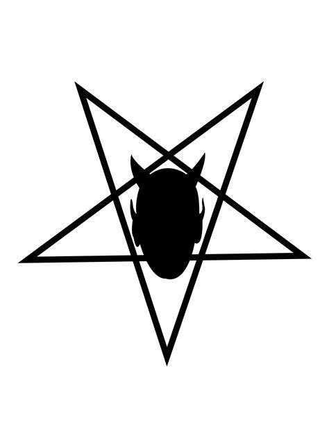 devil head in pentagram download free vectors clipart