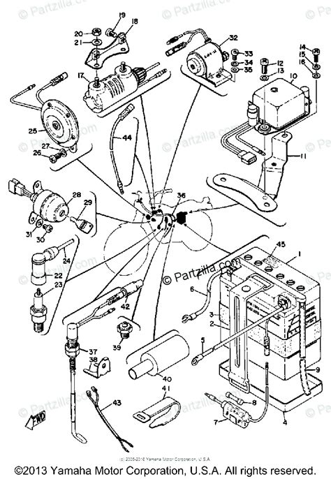 yamaha motorcycle  oem parts diagram  electrical partzillacom