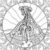 Coloring Pages Zentangle Popular sketch template