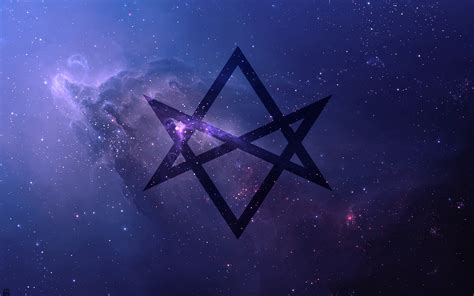 thelema unicursal hexagram space universe purple
