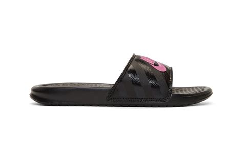 Nike Drops Benassi Slides In Black Hot Pink Hypebae